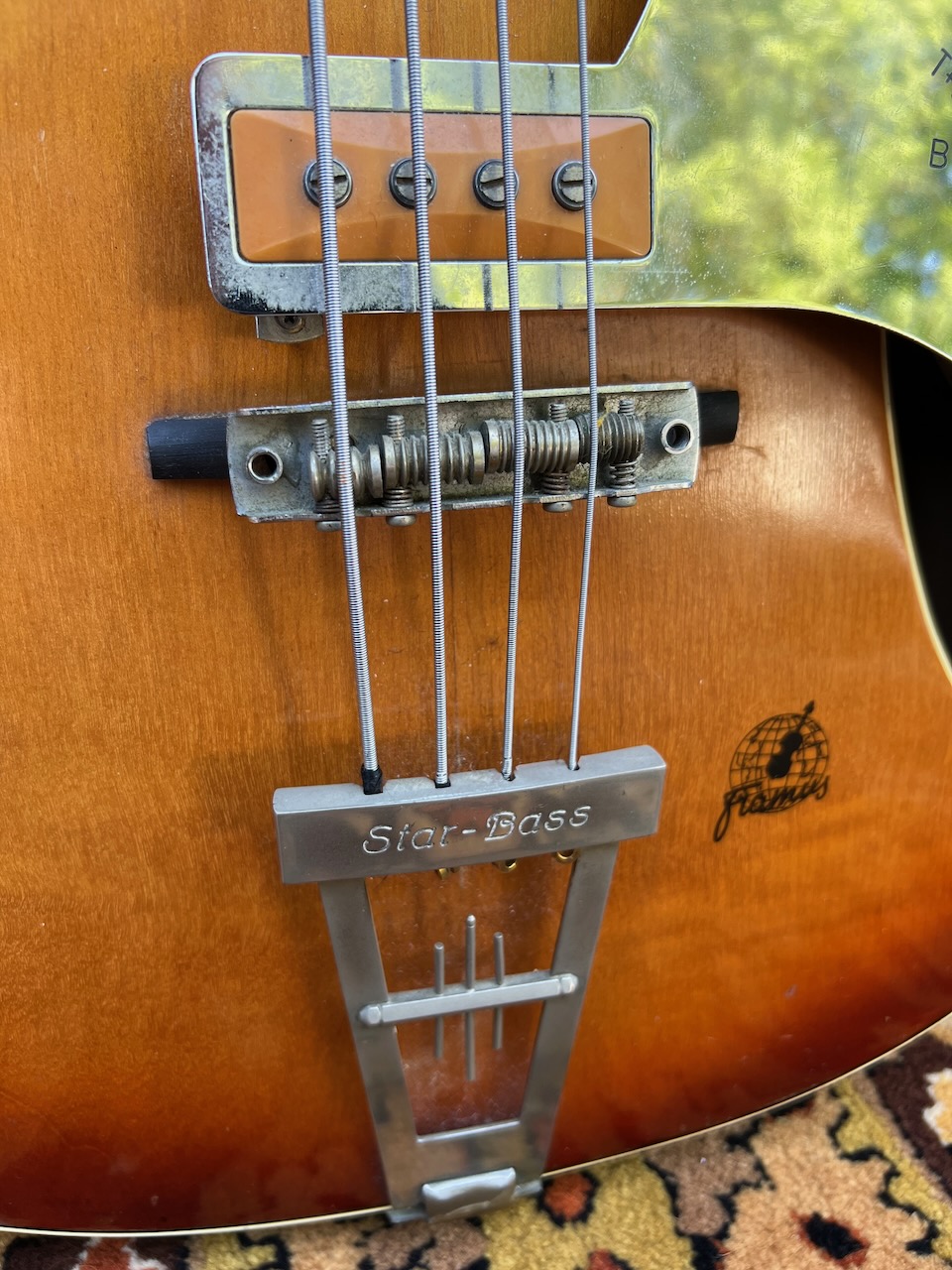 Vintage 1961 Framus Star Bass 5 150 Sunburst Bass Guitar Vintage 1961 Framus Star Bass 5 150 Sunburst Bass Guitar