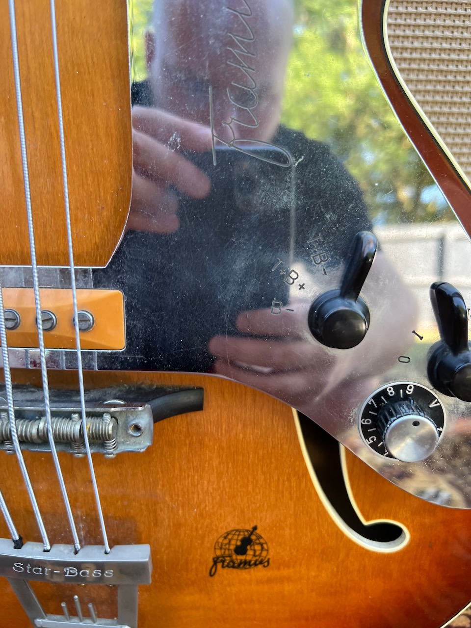 Vintage 1961 Framus Star Bass 5 150 Sunburst Bass Guitar Vintage 1961 Framus Star Bass 5 150 Sunburst Bass Guitar