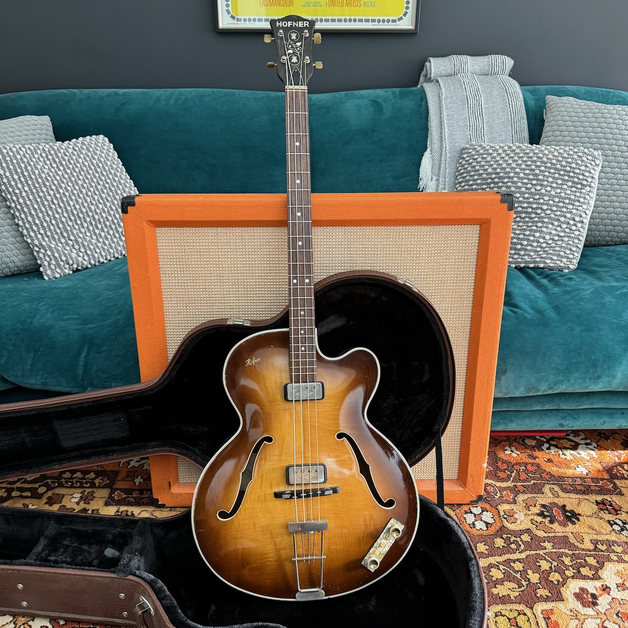 Vintage 1962 Hofner 500 5 Stuart Sutcliffe Brunette Bass Guitar Vintage 1962 Hofner 500 5 Stuart Sutcliffe Brunette Bass Guitar