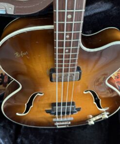 Vintage 1962 Hofner 500 5 Stuart Sutcliffe Brunette Bass Guitar
