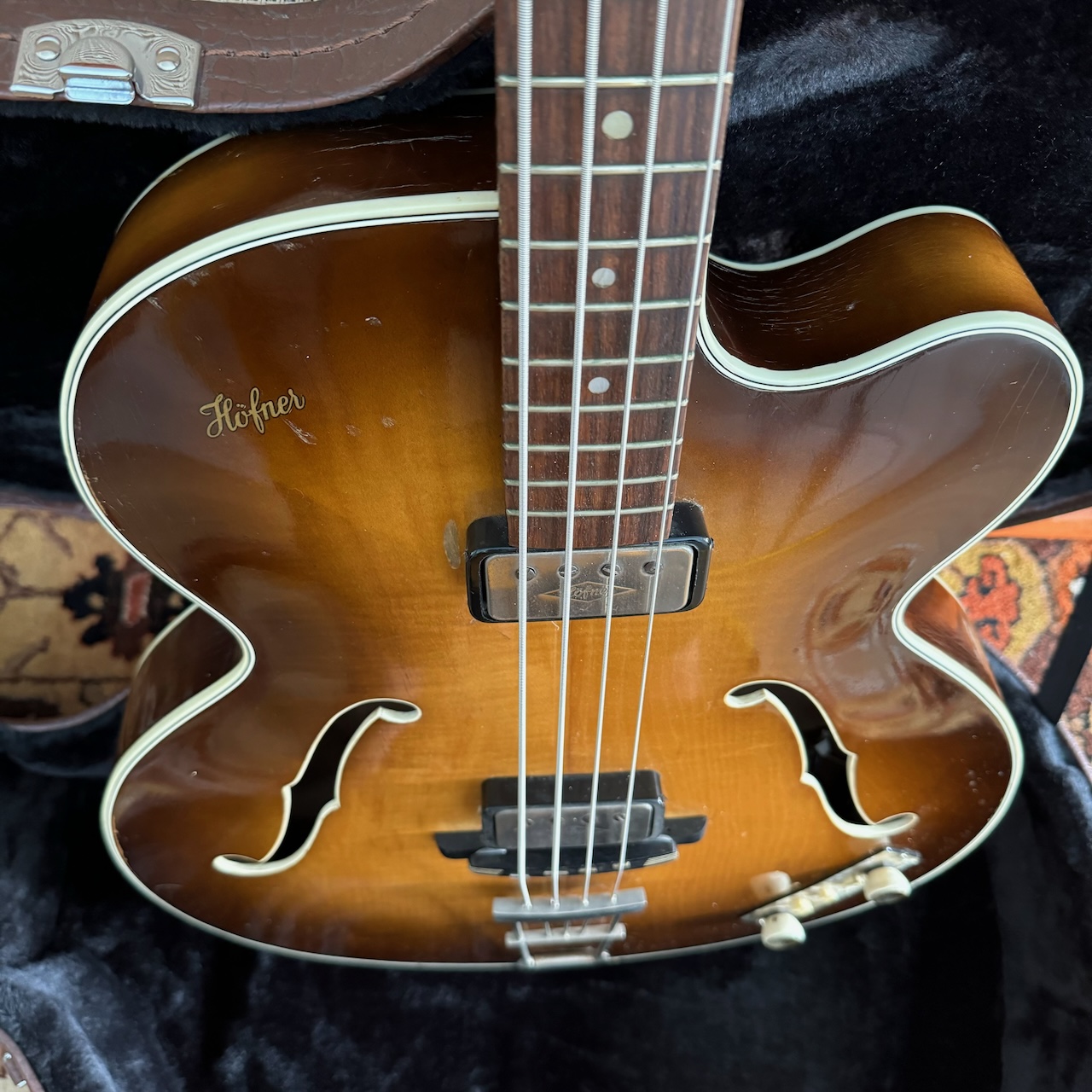 Vintage 1962 Hofner 500 5 Stuart Sutcliffe Brunette Bass Guitar Vintage 1962 Hofner 500 5 Stuart Sutcliffe Brunette Bass Guitar