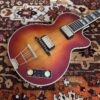 Vintage 1962 Hofner Club 60 Cherry Electric Acoustic Guitar 1960s