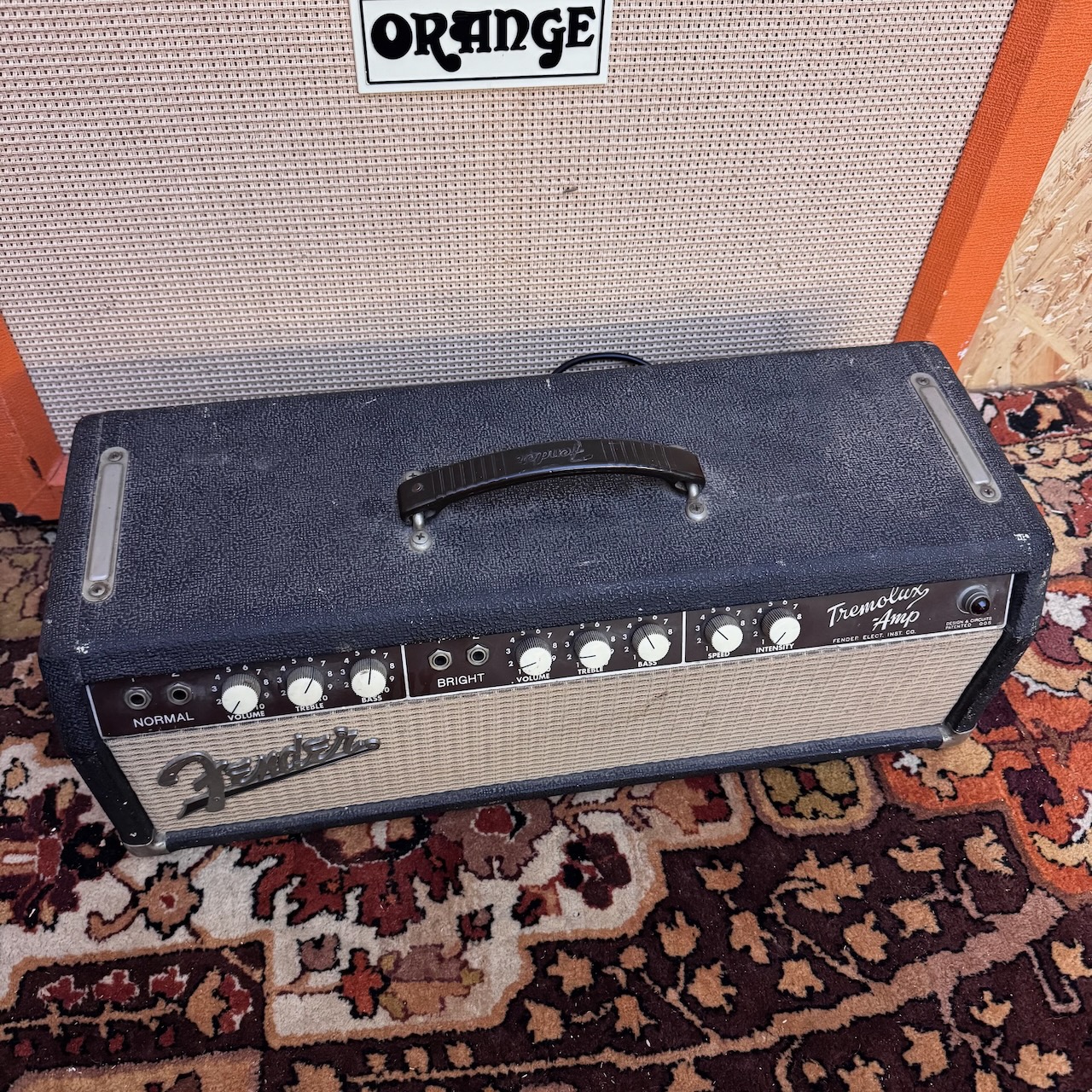 Vintage 1963 Fender Tremolux Brownface 6G9B Export USA Amplifier Head Vintage 1963 Fender Tremolux Brownface 6G9B Export USA Amplifier Head