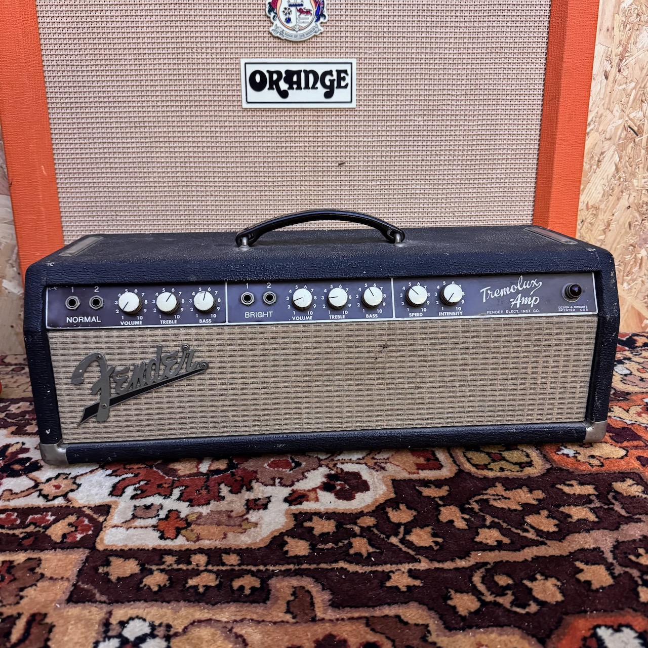 Vintage 1963 Fender Tremolux Brownface 6G9B Export USA Amplifier Head Vintage 1963 Fender Tremolux Brownface 6G9B Export USA Amplifier Head