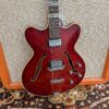 Vintage 1963 Hofner Verithin Cherry Red Archtop Guitar