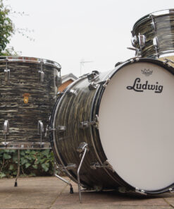 Vintage 1963 Ludwig Super Classic Black Oyster Pearl Drum Kit