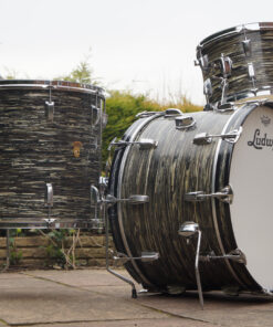 Vintage 1963 Ludwig Super Classic Black Oyster Pearl Drum Kit