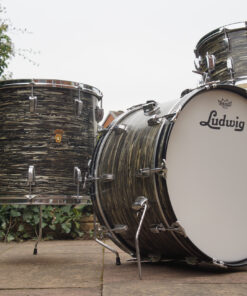 Vintage 1963 Ludwig Super Classic Black Oyster Pearl Drum Kit