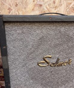 Vintage 1963 Selmer Truvoice 61 Sound Blue Grey 1x12 Guitar Cabinet
