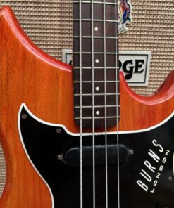 Vintage 1964 Burns London Nu Sonic Red Bass Guitar