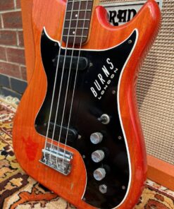 Vintage 1964 Burns London Nu Sonic Red Bass Guitar