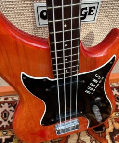 Vintage 1964 Burns London Nu Sonic Red Bass Guitar