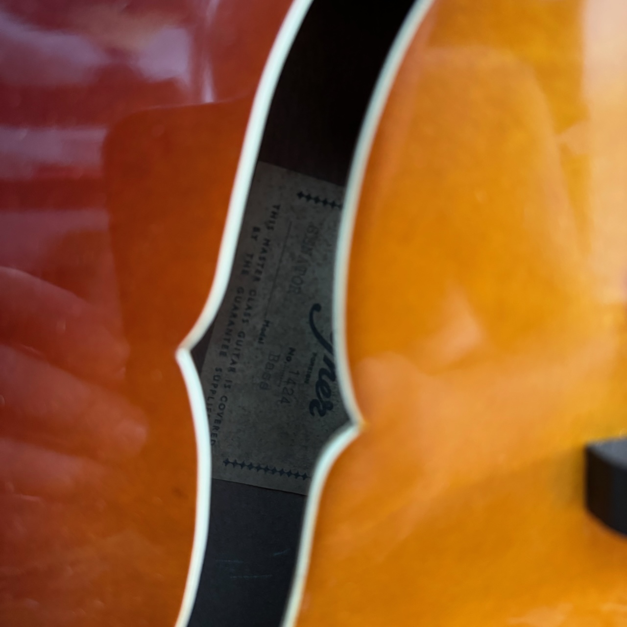 Vintage 1964 Hofner Senator Bass Sunburst Guitar 1960s Vintage 1964 Hofner Senator Bass Sunburst Guitar 1960s