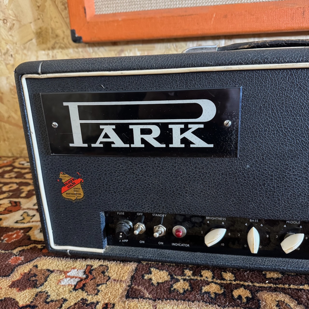 Vintage 1965 1966 Park Marshall 45 White Banana Knob Amplifier Vintage 1965 1966 Park Marshall 45 White Banana Knob Amplifier