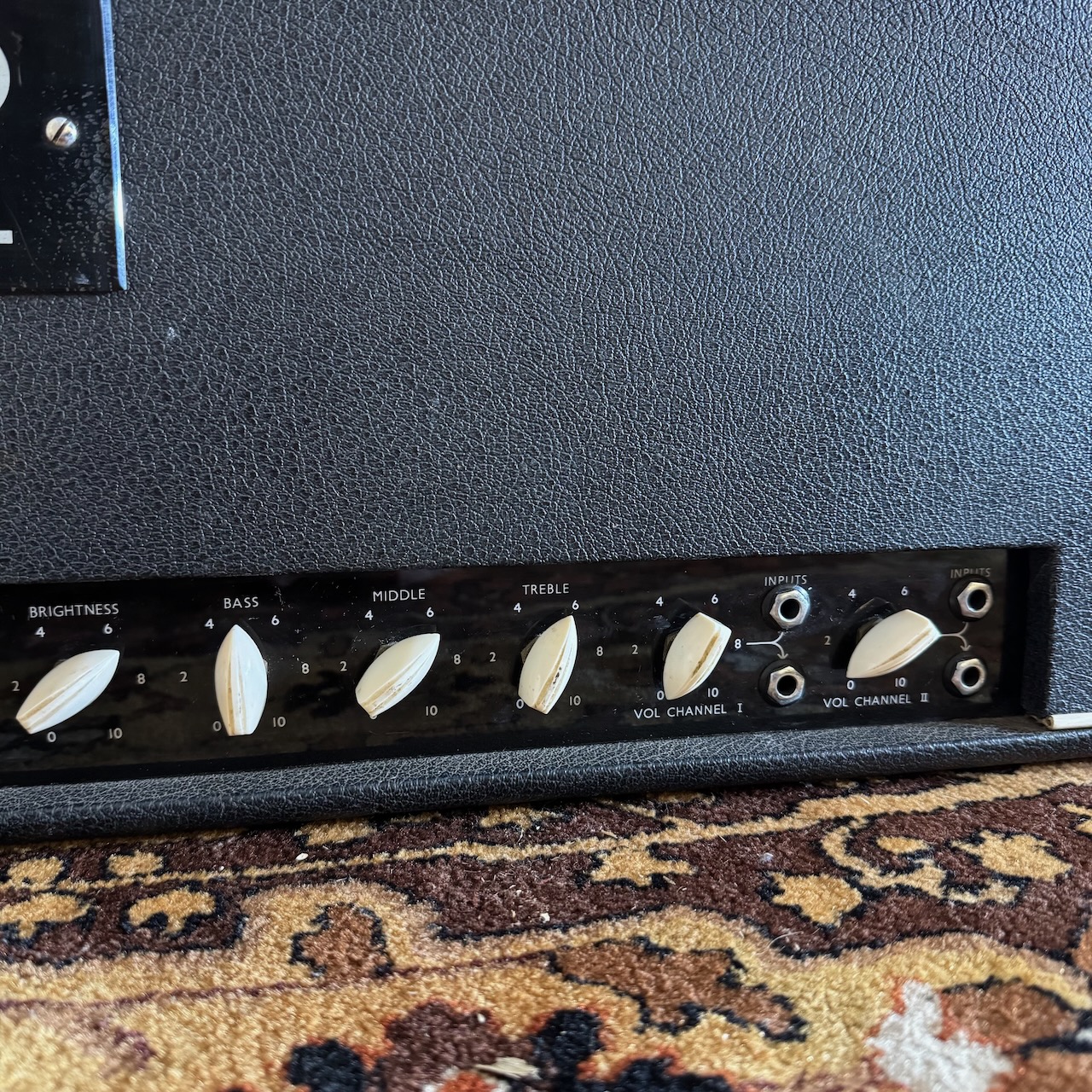 Vintage 1965 1966 Park Marshall 45 White Banana Knob Amplifier Vintage 1965 1966 Park Marshall 45 White Banana Knob Amplifier