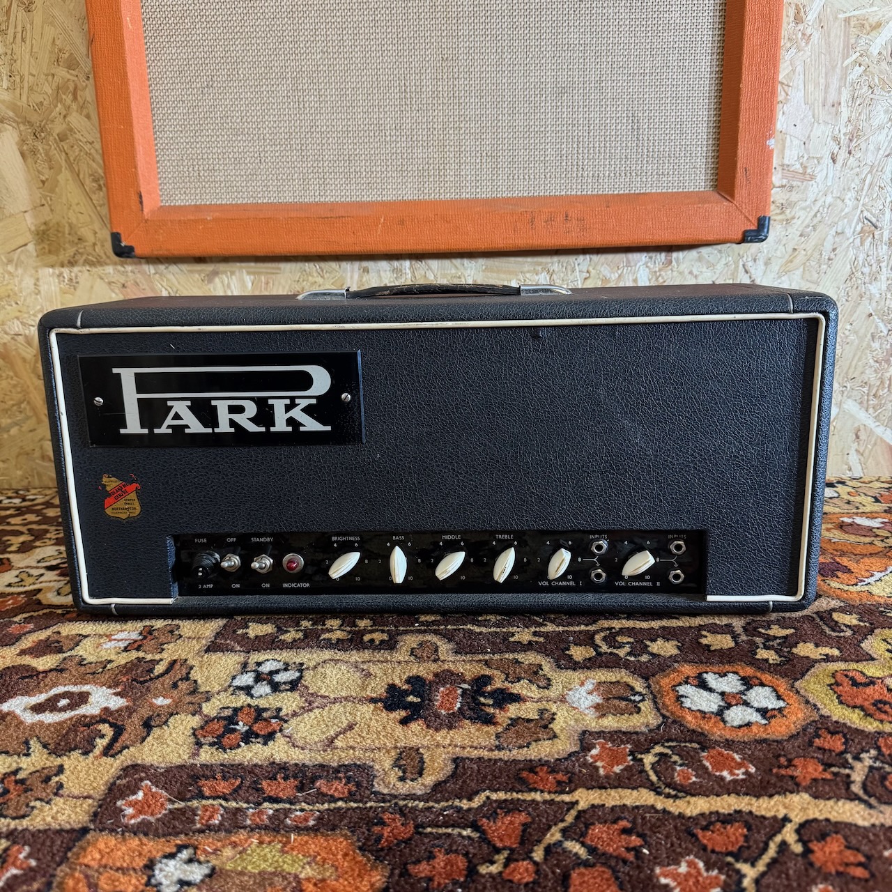 Vintage 1965 1966 Park Marshall 45 White Banana Knob Amplifier Vintage 1965 1966 Park Marshall 45 White Banana Knob Amplifier