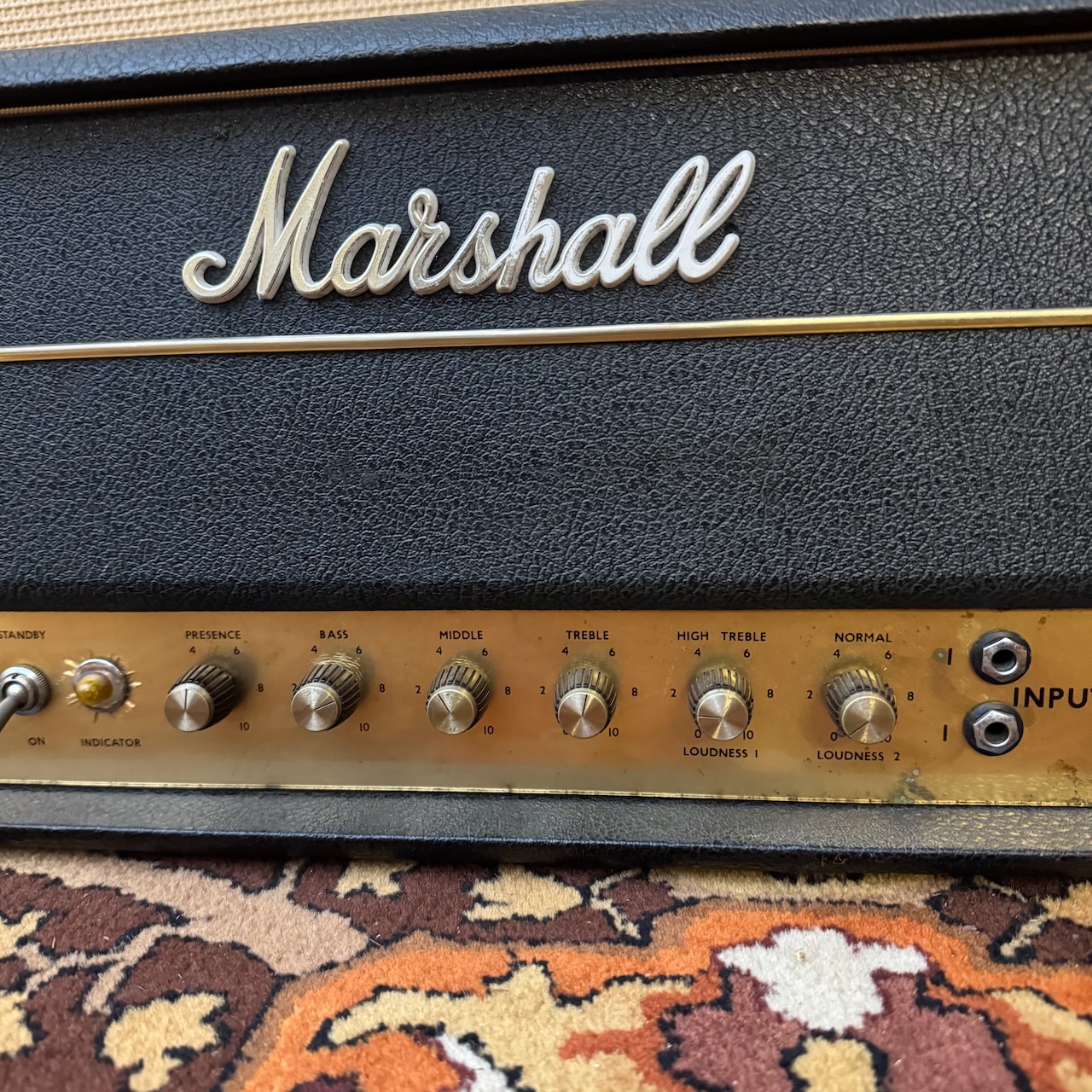 Vintage 1965 Marshall JTM45 MKII Plexi Block Logo Amplifier Head Vintage 1965 Marshall JTM45 MKII Plexi Block Logo Amplifier Head