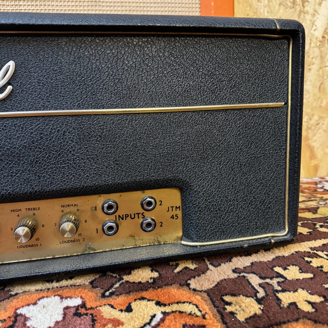 Vintage 1965 Marshall JTM45 MKII Plexi Block Logo Amplifier Head Vintage 1965 Marshall JTM45 MKII Plexi Block Logo Amplifier Head