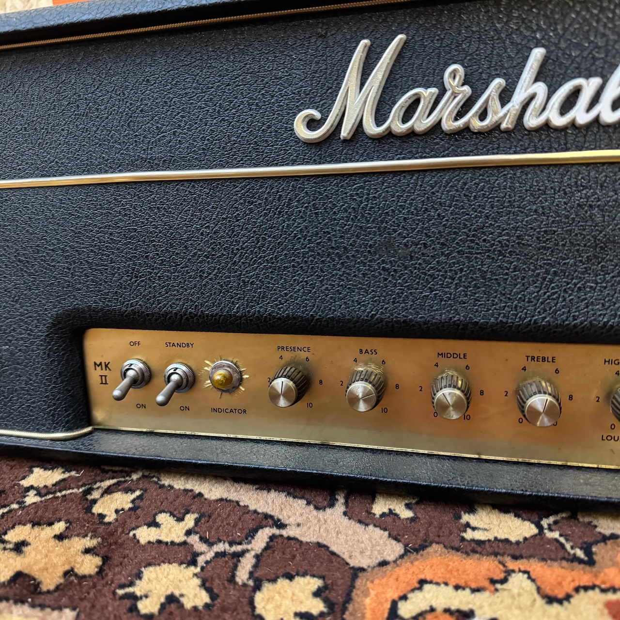 Vintage 1965 Marshall JTM45 MKII Plexi Block Logo Amplifier Head Vintage 1965 Marshall JTM45 MKII Plexi Block Logo Amplifier Head