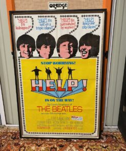 Vintage 1965 The Beatles HELP Original United Artists Film Poster