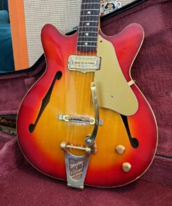 Vintage 1966 Fender USA Coronado I Gold Bigsby Sunburst Guitar