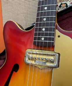 Vintage 1966 Fender USA Coronado I Gold Bigsby Sunburst Guitar
