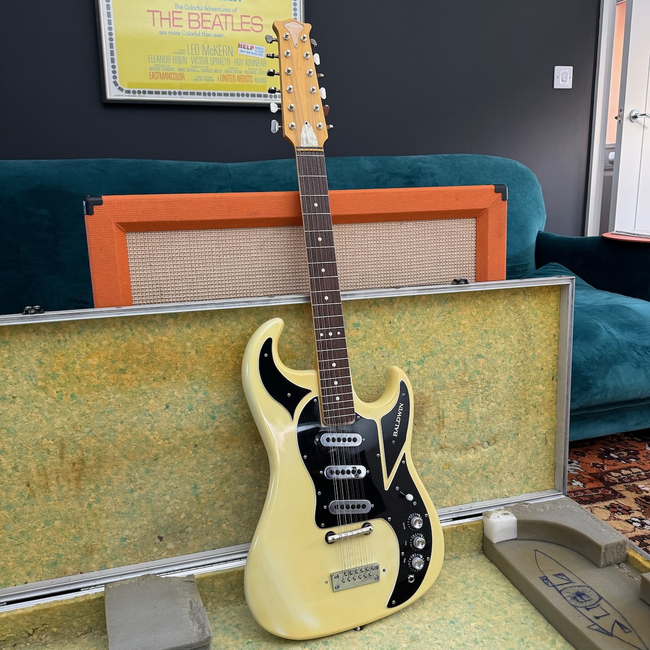 Vintage 1967 Baldwin Burns Double Six White 12 String Guitar Vintage 1967 Baldwin Burns Double Six White 12 String Guitar