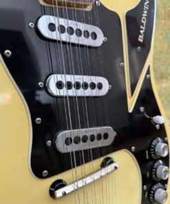 Vintage 1967 Baldwin Burns Double Six White 12 String Guitar