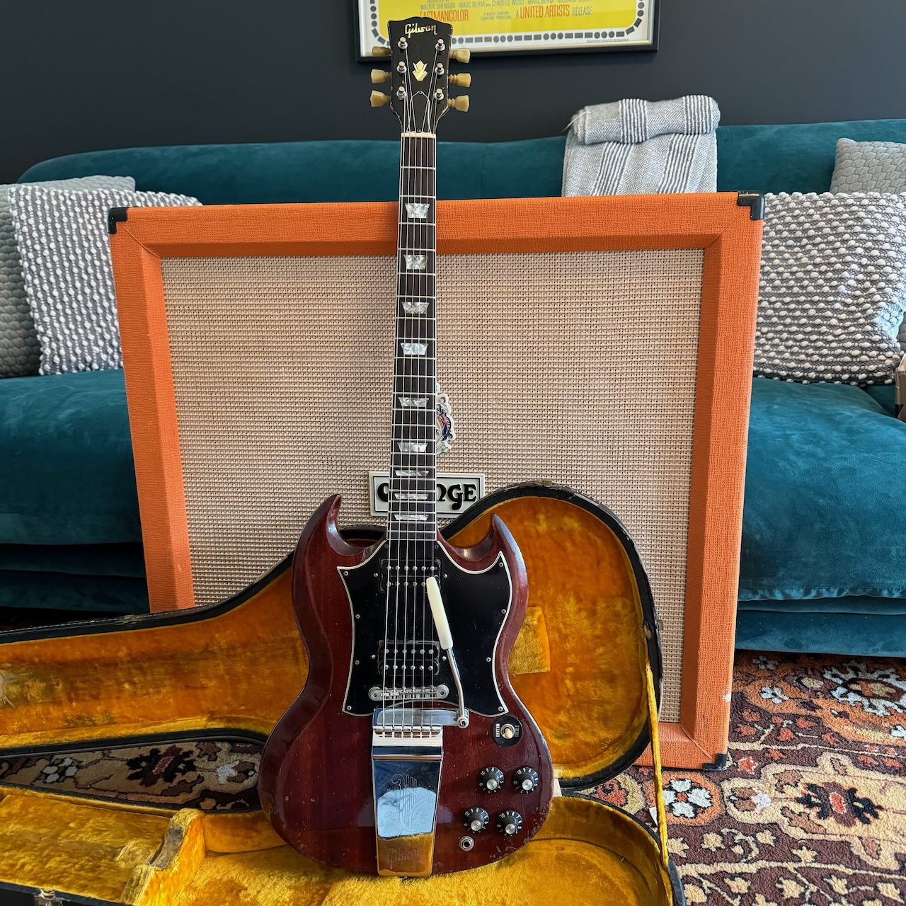 Vintage 1967 Gibson SG Standard Cherry Vibrola Players Guitar Vintage 1967 Gibson SG Standard Cherry Vibrola Players Guitar