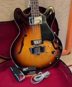 Vintage 1968 Gibson EB2 D Museum Condition Sunburst Bass Guitar OHSC Tags