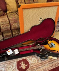 Vintage 1968 Gibson EB2 D Museum Condition Sunburst Bass Guitar OHSC Tags