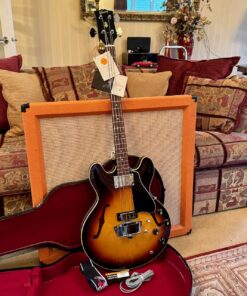Vintage 1968 Gibson EB2 D Museum Condition Sunburst Bass Guitar OHSC Tags