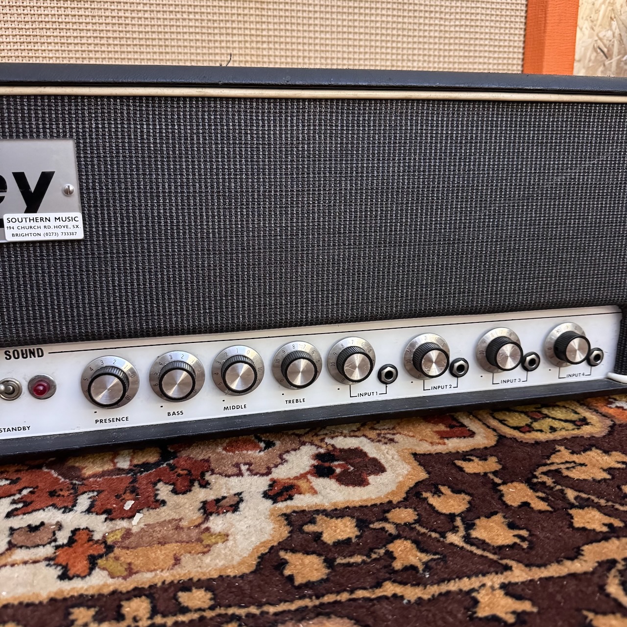 Vintage 1968 Laney Pre Supergroup 60w Plexi PA Amplifier Head Cabinets Vintage 1968 Laney Pre Supergroup 60w Plexi PA Amplifier Head Cabinets