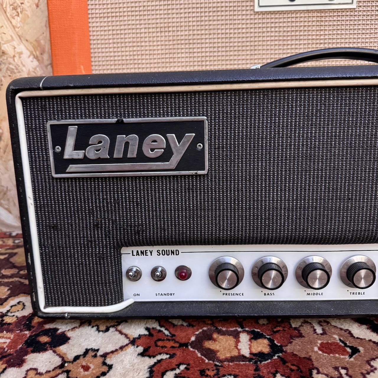 Vintage 1969 Laney Sound Pre Supergroup 60w Guitar Amplifier Head Vintage 1969 Laney Sound Pre Supergroup 60w Guitar Amplifier Head
