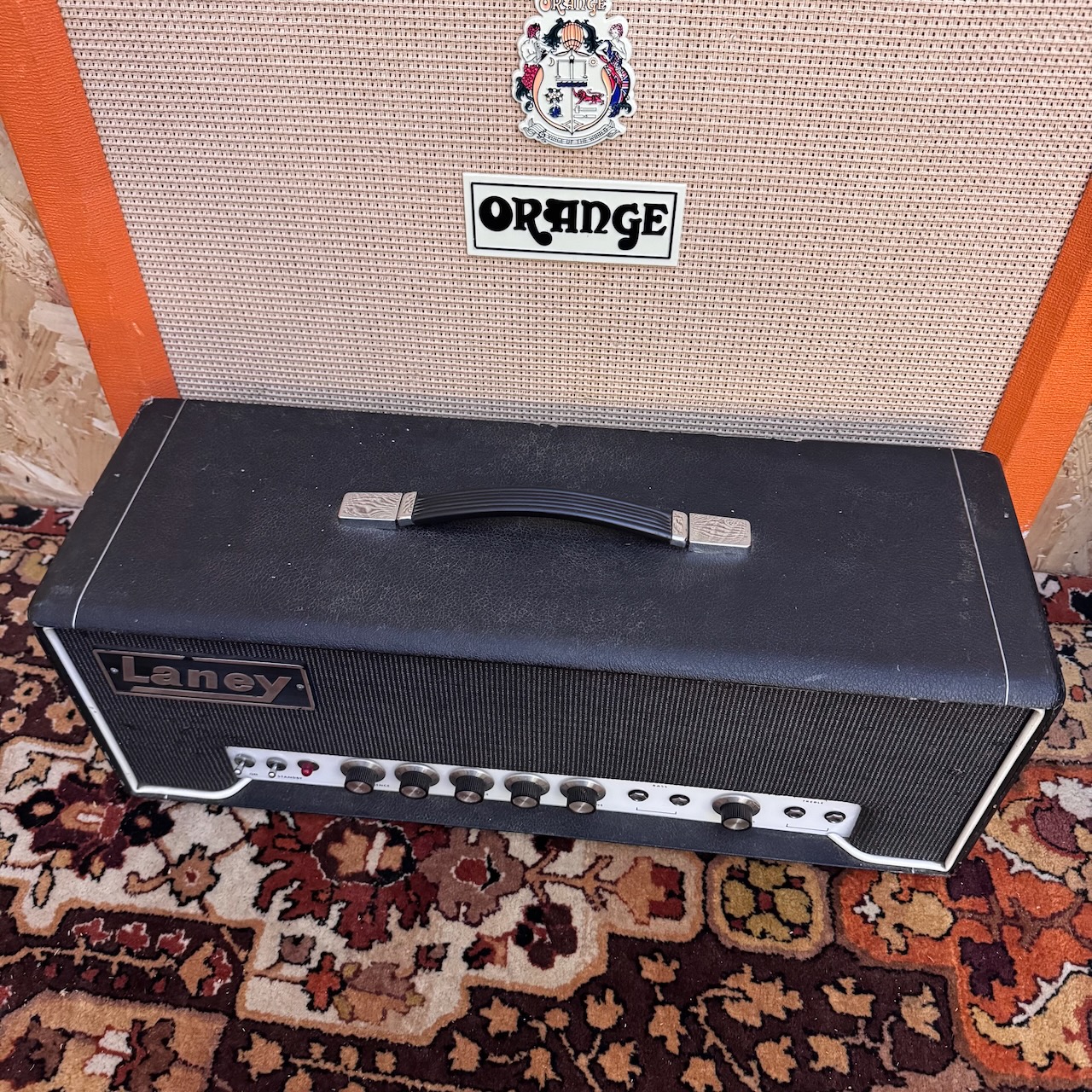 Vintage 1969 Laney Sound Pre Supergroup 60w Guitar Amplifier Head Vintage 1969 Laney Sound Pre Supergroup 60w Guitar Amplifier Head