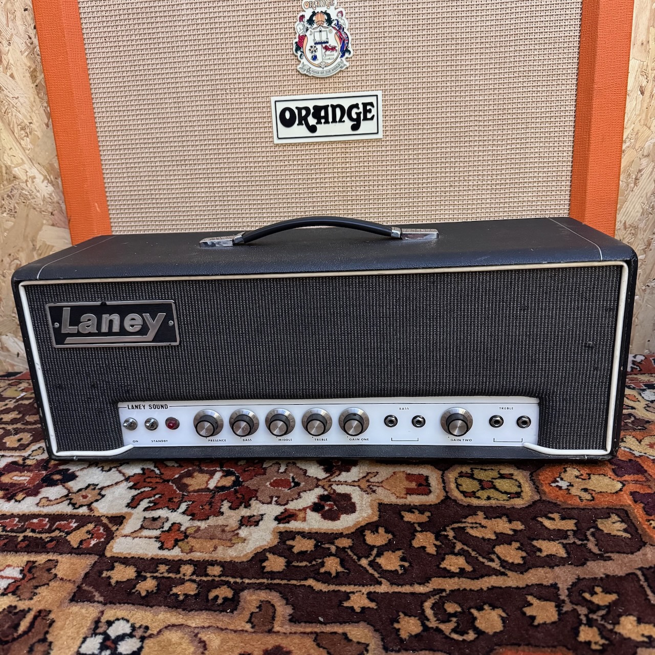 Vintage 1969 Laney Sound Pre Supergroup 60w Guitar Amplifier Head Vintage 1969 Laney Sound Pre Supergroup 60w Guitar Amplifier Head