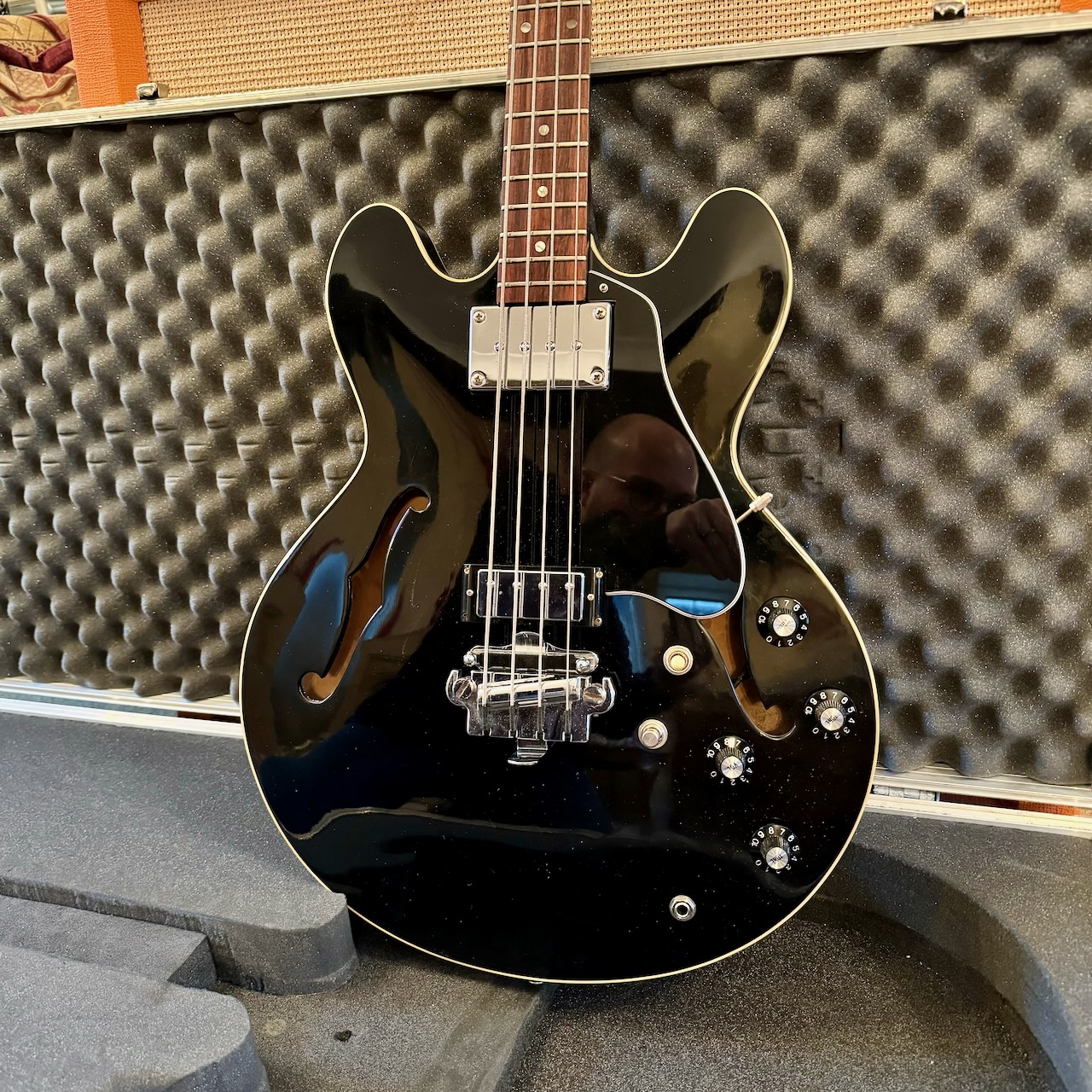 Vintage 1970 1971 1972 Gibson EB2D Players Black Bass Guitar Vintage 1970 1971 1972 Gibson EB2D Players Black Bass Guitar