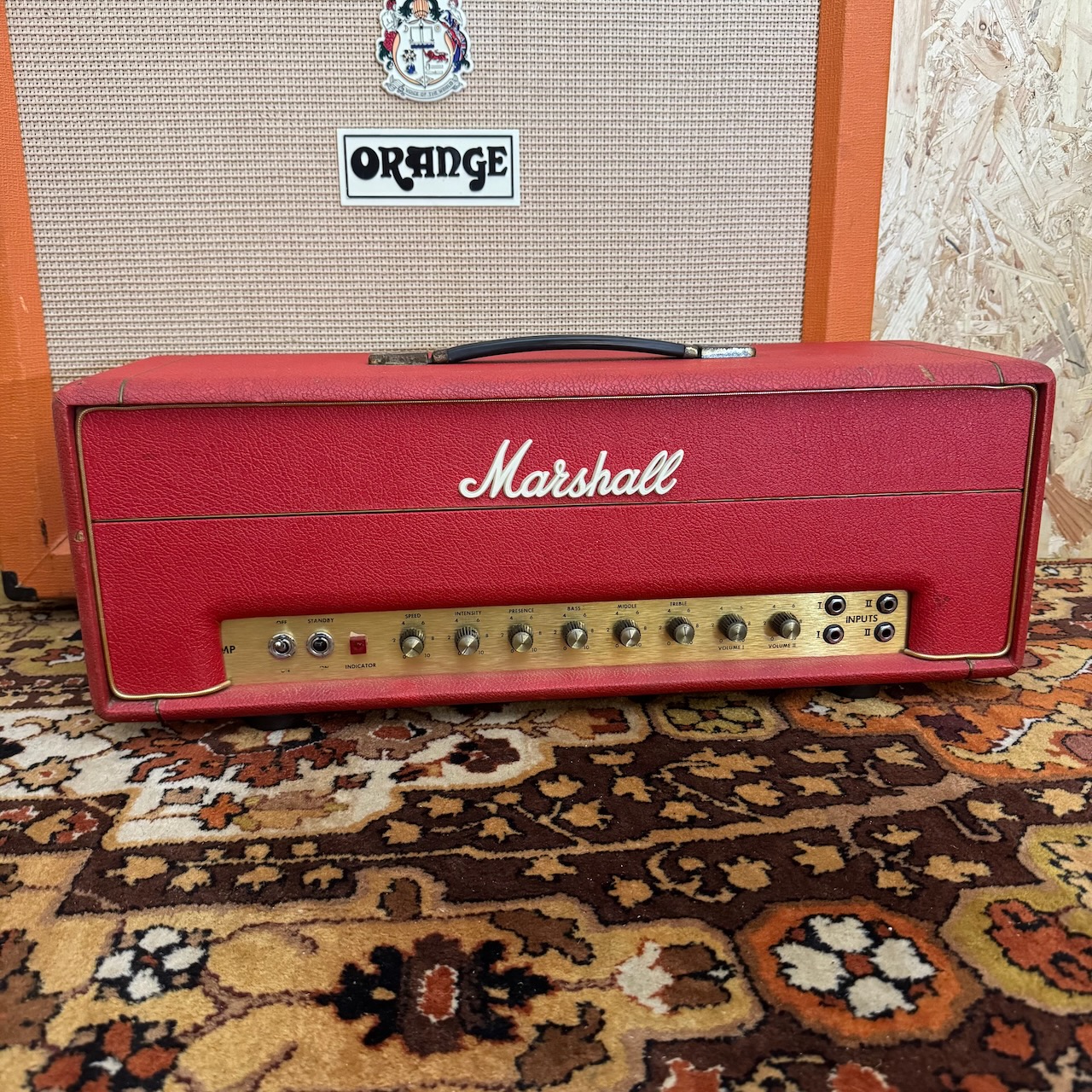 Vintage 1970 Marshall JMP Tremolo 50w Red Amplifier Head Vintage 1970 Marshall JMP Tremolo 50w Red Amplifier Head