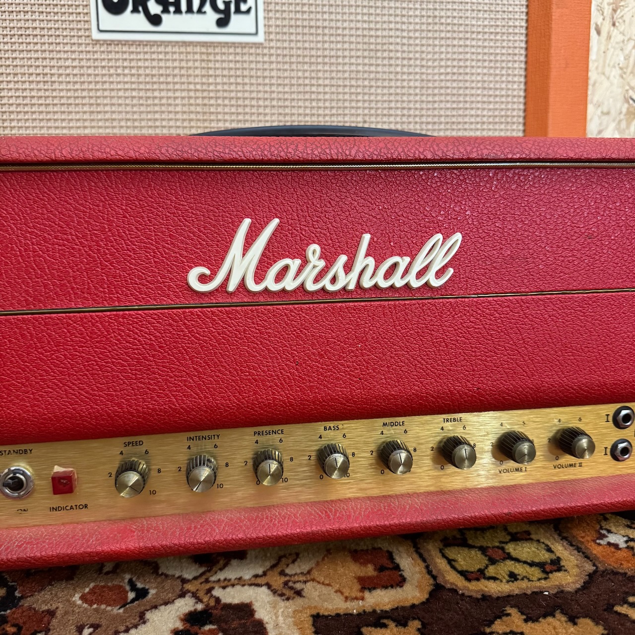 Vintage 1970 Marshall JMP Tremolo 50w Red Amplifier Head Vintage 1970 Marshall JMP Tremolo 50w Red Amplifier Head
