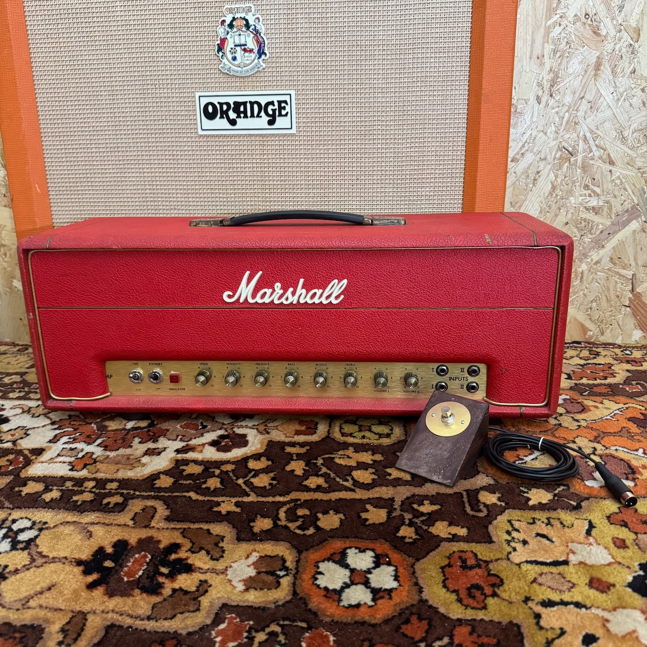 Vintage 1970 Marshall JMP Tremolo 50w Red Amplifier Head Vintage 1970 Marshall JMP Tremolo 50w Red Amplifier Head