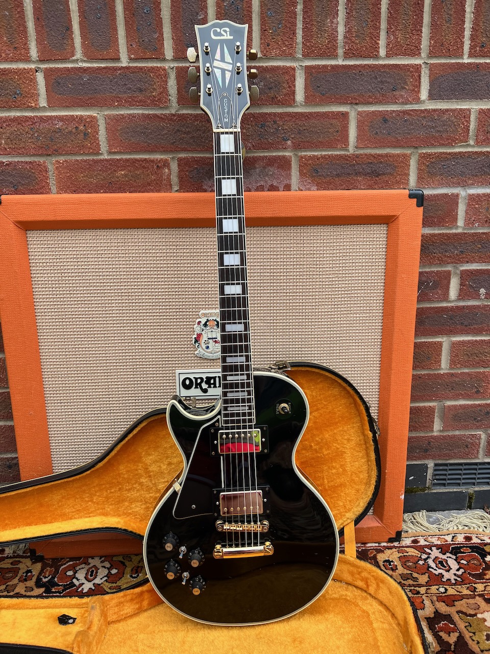 Vintage 1970s CSL Ibanez Les Paul Custom Black Japan Lefty Guitar Vintage 1970s CSL Ibanez Les Paul Custom Black Japan Lefty Guitar