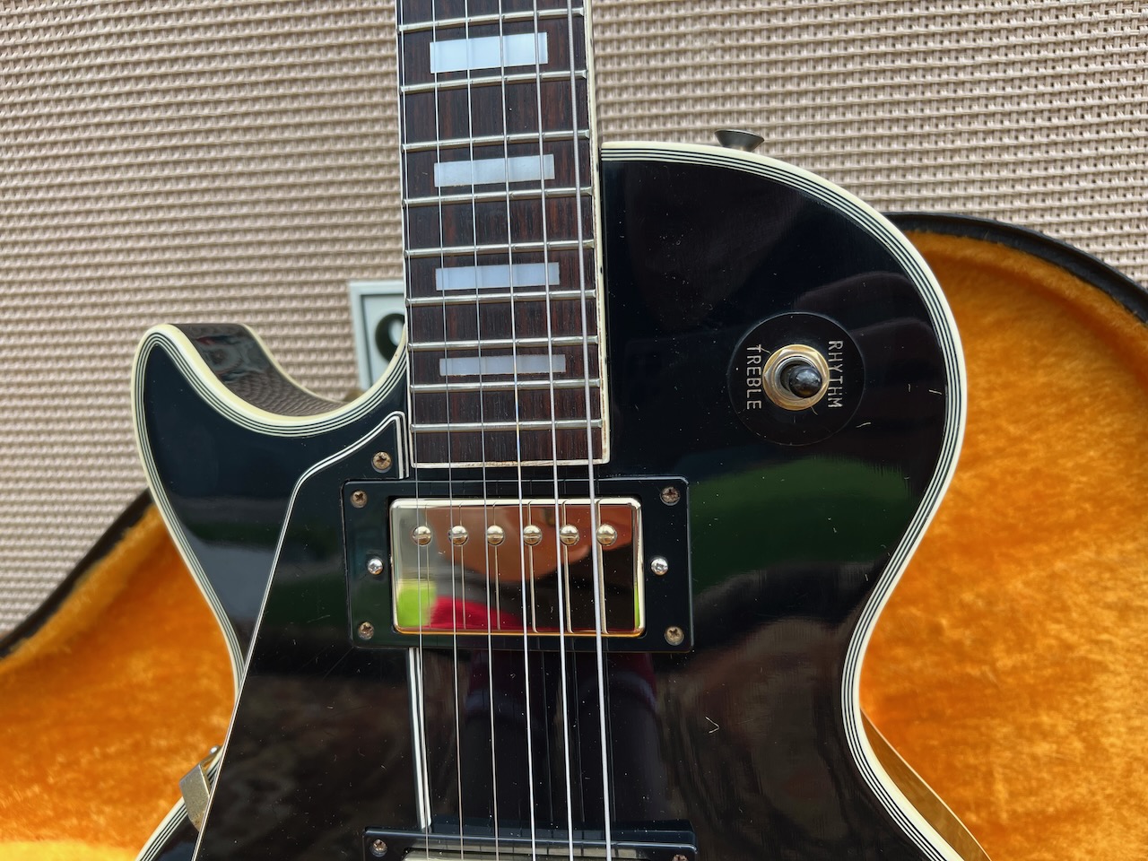 Vintage 1970s CSL Ibanez Les Paul Custom Black Japan Lefty Guitar Vintage 1970s CSL Ibanez Les Paul Custom Black Japan Lefty Guitar