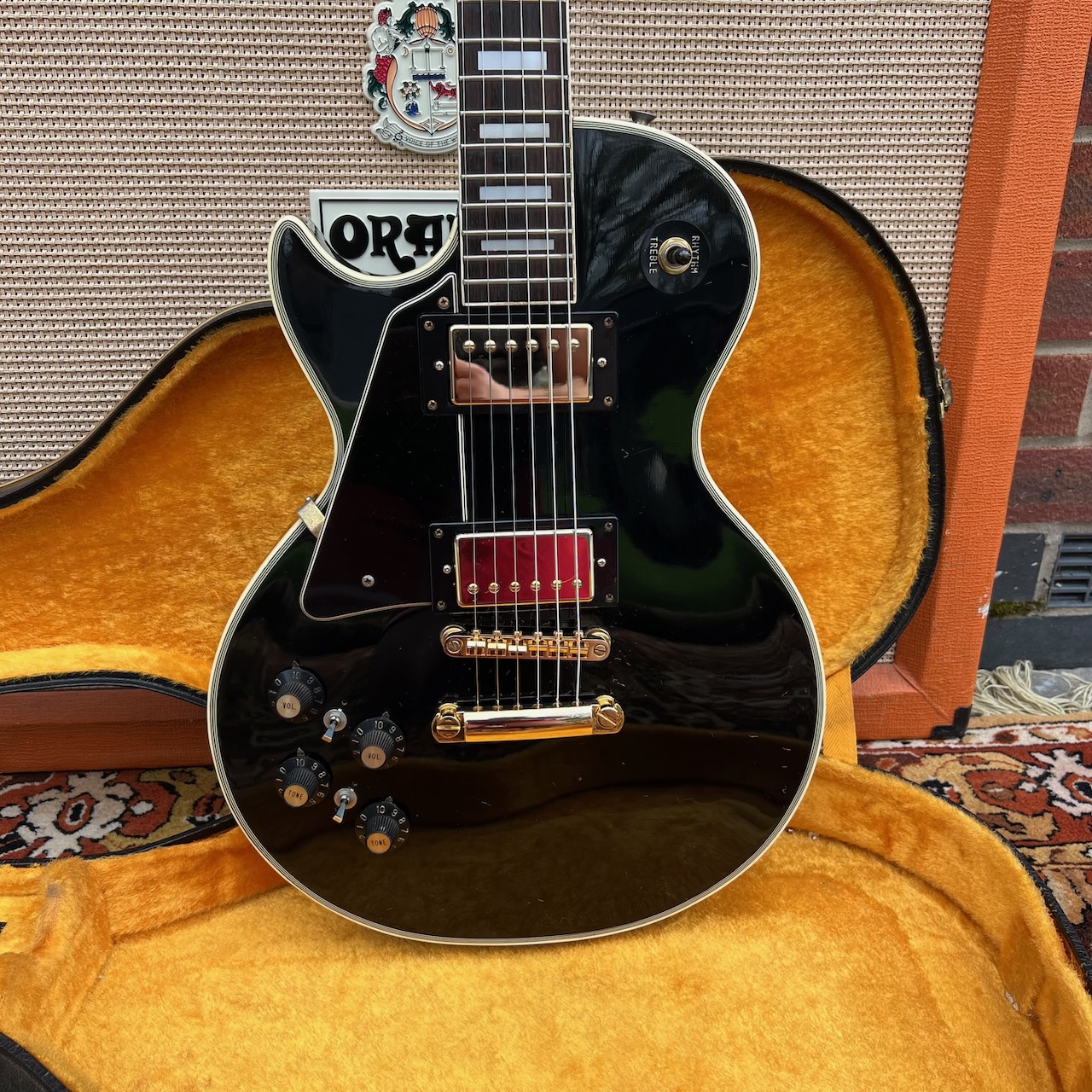 Vintage 1970s CSL Ibanez Les Paul Custom Black Japan Lefty Guitar Vintage 1970s CSL Ibanez Les Paul Custom Black Japan Lefty Guitar