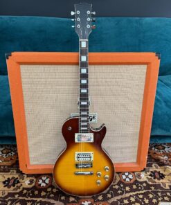 Vintage 1970s Japan Lawsuit Les Paul Sunburst Open Book Guitar