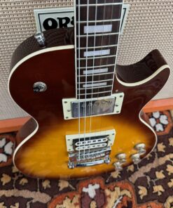Vintage 1970s Japan Lawsuit Les Paul Sunburst Open Book Guitar