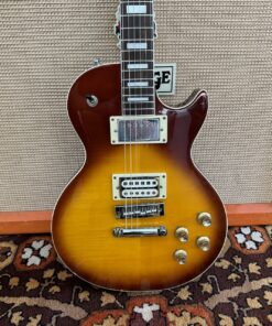 Vintage 1970s Japan Lawsuit Les Paul Sunburst Open Book Guitar