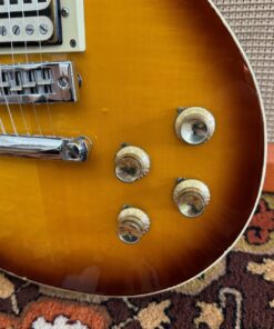 Vintage 1970s Japan Lawsuit Les Paul Sunburst Open Book Guitar