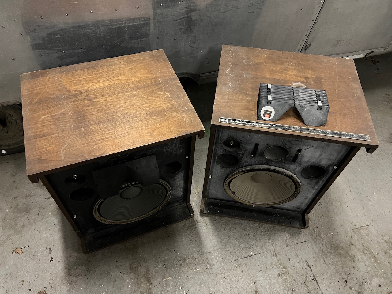 Vintage 1970s JBL 4320 3 Way Studio Monitors Ronnie Lane Studios Vintage 1970s JBL 4320 3 Way Studio Monitors Ronnie Lane Studios
