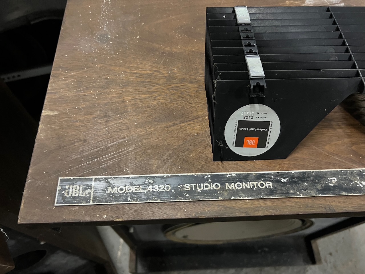 Vintage 1970s JBL 4320 3 Way Studio Monitors Ronnie Lane Studios Vintage 1970s JBL 4320 3 Way Studio Monitors Ronnie Lane Studios