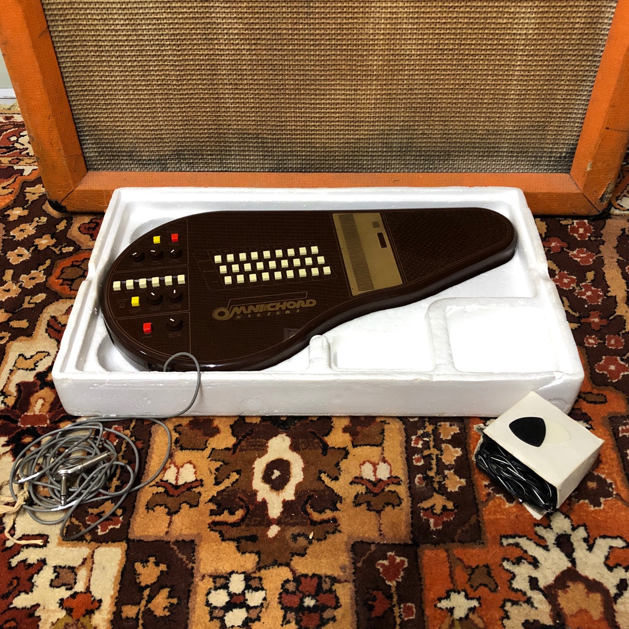 Vintage 1970s Omnichord Suzuki OM27 Synthesizer Japan Original Box Cables